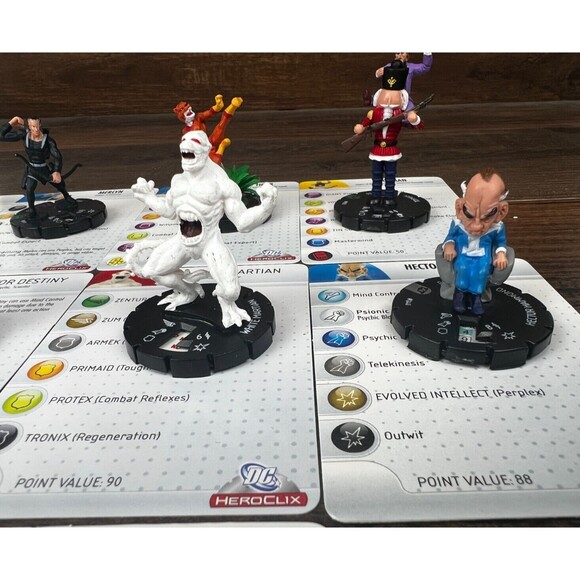 Heroclix DC Lot Tharok Merlyn Toyman White Martian Hector Hammond Creeper Flash - Picture 5 of 8
